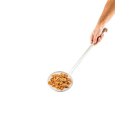 Imagem de Escumador de fritar Met Lux de 15 cm, 1 escumador de arame resistente à corrosão – colher de malha, cabo longo, concha de fritadeira de aço inoxidável, durável, para pegar comida e liberar óleo – Utensílios para restaurantes