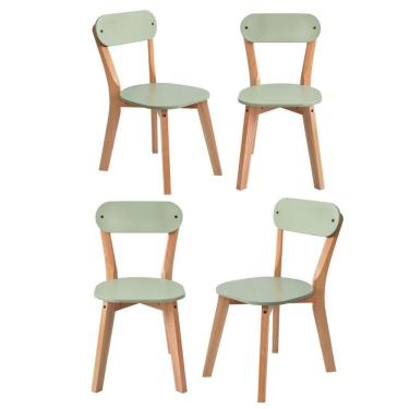 Imagem de Conjunto 4 Cadeiras Antonella Gamma Móveis Verde