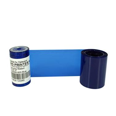 Imagem de Fita de fita monocromática azul compatível com 532000-003 para Datacard SP35 SP35plus SP55 SP55plus SP75 SP75plus FP65 FP65i SD260 SD360 SD460 Impressora de cartões 1000 imagens