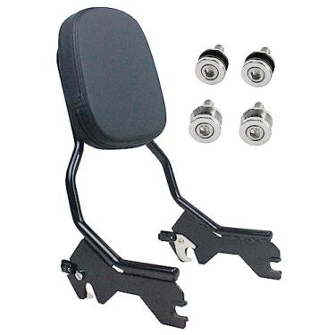 Imagem de YHMOTO Sissy Bar Destacável Encosto Vertical para Passageiros com Kit de Ferragens de Ancoragem Apto para Harley Softail Slim FLSL Heritage Classic FLHCS FLHC Street Bob FXBB 2018-2023