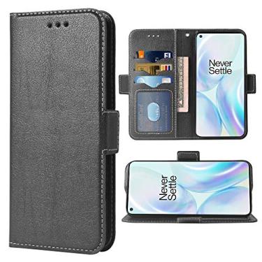 Imagem de Capa de telefone para OnePlus 8 Pro One Plus 8Pro 5G carteira flip couro PU compartimentos para cartão de crédito resistente proteção total suporte capa de telefone para celular On 1 Plus 1 + Plus8 1+