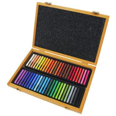 Imagem de Conte A Paris Pastel Seco Caixa de Madera, Crayons Carres, 48 Cores, Pacote de 1