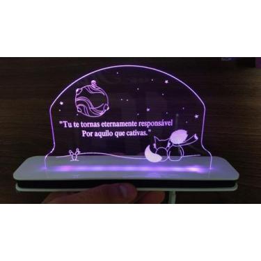 Imagem de Luminária Decorativa com LED Pequeno Príncipe - Hobbies do Ofício, Ros