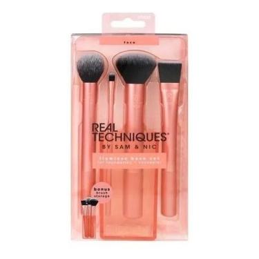 Imagem de Real Techniques Flawless Base Kit 4 Pinceis + Brush Cup - R Techniques