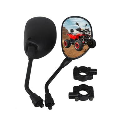Imagem de Espelho retrovisor para quadriciclo, HKOO 360 graus, espelho retrovisor lateral tipo bola com suporte de guidão de 2,7 cm, compatível com motocycle Scooter Moped Polaris Sportsman Honda ATV Dirt Bike Cruiser Chopper