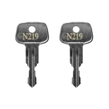 Imagem de N219 Thule Chave de substituição de rack de teto de carro, substituição de chave Errebi Thule para suportes de teto, transportadores, barras transversais - códigos N219 [2 peças]