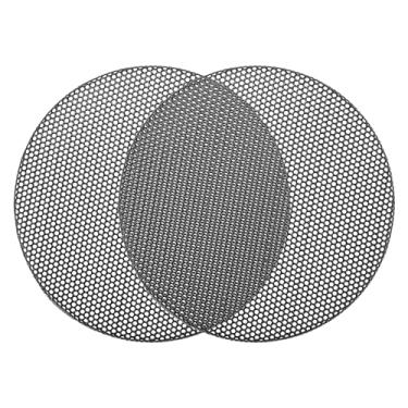 Imagem de ACROPIX Grade de alto-falante universal de 7,6 cm para subwoofer de áudio grade de 84 x 6,5 mm sem moldura preta - Pacote com 2