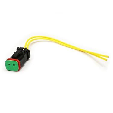 Imagem de JCB Peça de retroescavadeira - Conector Pigtail, Pino Redondo para Válvula Solenoide 25/104700 25/103000 Conector JCB para solenoide