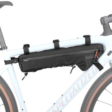 Imagem de Rhinowalk Bolsa para quadro frontal de bicicleta, bolsa impermeável triângulo sob o tubo superior 2,4 L, acessórios de ciclismo, bolsa de nylon para MTB, bicicleta de estrada, ciclismo, viagens e