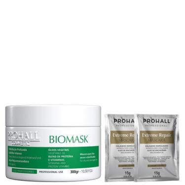 Imagem de Máscara Hidratante Biomask Brilho Intenso Prohall 300g
