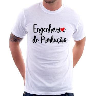 Imagem de Camiseta Engenharia de Produção - Foca na Moda, Branco, G