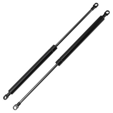 Imagem de Motoforti Amortecedores a gás de 400 mm/15,75" Molas a gás 200N preto aço carbono 2 peças RV caixa de ferramentas tampa de caixa de armazenamento capa de porta de armário
