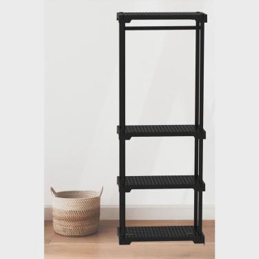 Imagem de Arara Poly Eco com Cabideiro e 4 Prateleiras