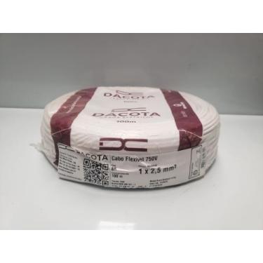 Imagem de Cabo flexível DACOTA 2.5mm  750v - 100 metros (cores), Branco