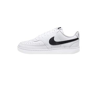 Imagem de Nike Tênis masculino Court Vision Low, Branco/preto e branco, 39