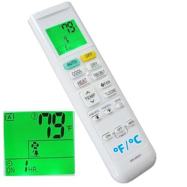 Imagem de Substituição para controle remoto de ar condicionado Daikin ARC480A1 ARC480A22 ARC480A23 ARC480A24 ARC480A25 ARC480A26 ARC480A27 ARC480A28 ARC480A29 com luz de fundo it e Celsius)