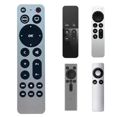Imagem de Controle remoto de substituição para Apple TV compatível com Apple TV 4K com controle de TV, substituição compatível com 4K/ Gen 1 2 3 4/ HD A2169 A1842 A1625 A1427 A1469 A1378 A1218 com função de