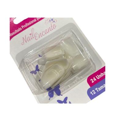 Imagem de Nail Encanto Unha Postiça 24un Tamanho quadrada Curta 402