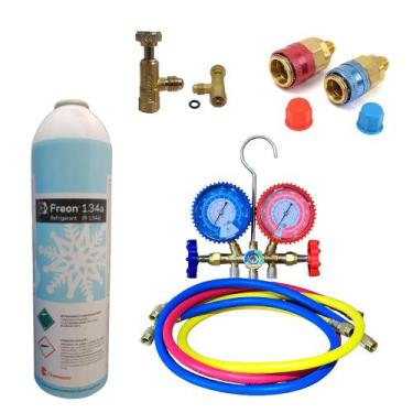 Imagem de Kit Manifold Para Automóveis R134a mais Engate Rápido - Chemours/frive