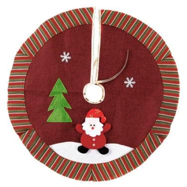 Imagem de Saia Para árvore De Natal Temática Vermelha Papai Noel 60cm - Gici Chr