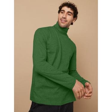 Imagem de Camiseta Gola Alta Masculina Slim Térmica Manga Longa - Slim Fitness, 