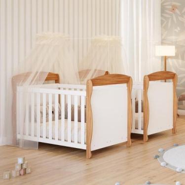 Imagem de Berços Americano Gêmeos Marquesa 3 Em 1 Mini Cama 100% MDF - Faura, Am