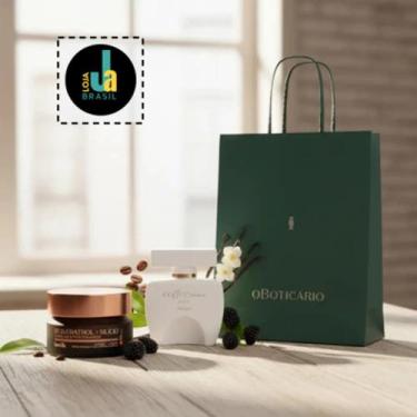 Imagem de Kit Natal Perfume Coffee Woman e Botik Creme Facial c/Sacola - O Botic