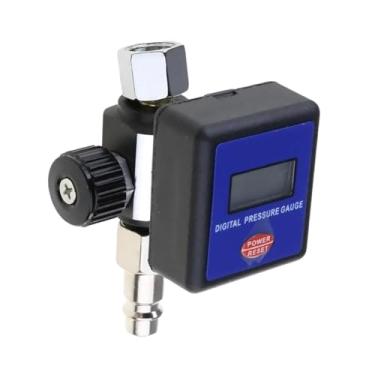 Imagem de harayaa Regulador de ar para pulverizador de tinta, medidor digital, a impactos, ferramenta pneumática, medidor de pressão de ar, rosca de