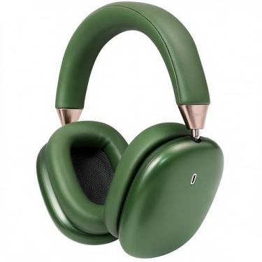 Imagem de Anjetsun ANC Wireless Over Ear Headphones with Mic & Touch Control,Stylish Metal Design,80H Playtime, Detachable Magnetic Ear Pads,Noise Cancelling Over the Head Headphones for Work(Evergreen Moss)