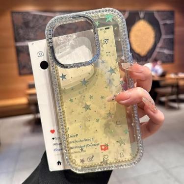 Imagem de HTVJFX Capa dupla frontal e traseira para iPhone 16 Pro Max, capa de silicone macio com gradiente (para iPhone 16 Pro Max/Amarelo)