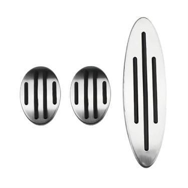 Imagem de EFDNK-HB Capas de pedal de freio de acelerador de carro universal antiderrapante pedais para acessórios automotivos protetores de pedal de veículo (3 peças MT)