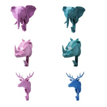 Imagem de Ganchos Adesivos Decorativos de Animais para Parede Colantes Utilidade com Viscosidade Casacos Chapéus Chaves Bolsas Carteiras Toalhas Presente Decora