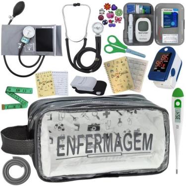 Imagem de Kit De Enfermagem Completo Medidor Glicose Aparelho Pressao - PREMIUM,