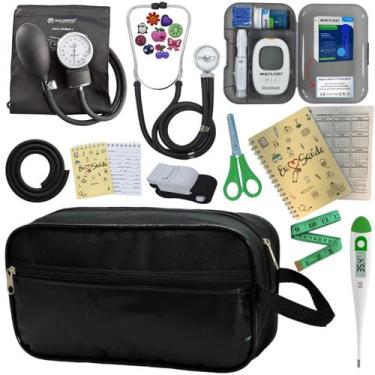 Imagem de Kit Enfermagem Completo Top + Medidor Glicose  - PREMIUM, P.A. Med, IN