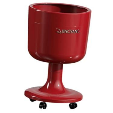 Imagem de Ｂｅｓｇａ Lixeira com Rodas, Grande Capacidade, Design Compacto, Ideal para Cozinha, Quarto E Banheiro, Vermelho, Tamanho real