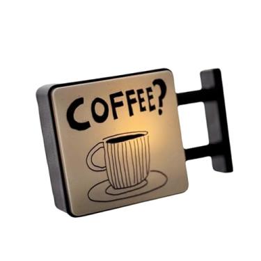 Imagem de Luwecf Luminária de Geladeira com Luz Brilhante, Decoração Criativa para Geladeira, Ornamento, Placa de LED para Canto de Café, Entrada E Jardim, Style B, Tamanho real