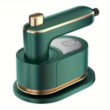 Imagem de Vaporizador de roupas para viagens – Vapor duplo 3 em 1, aquecimento 15s e dobrável a 180° - verde