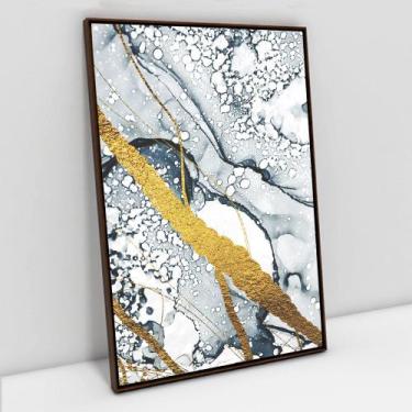 Imagem de Quadro Decorativo Abstrato Mármore Delux em tela Canvas - TaColado, 80