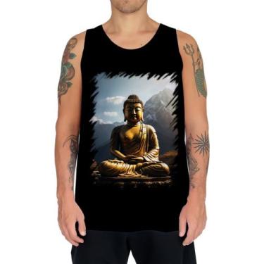 Imagem de Camiseta Regata Estátua de Buda Iluminado Religião 2 - Kasubeck Store®