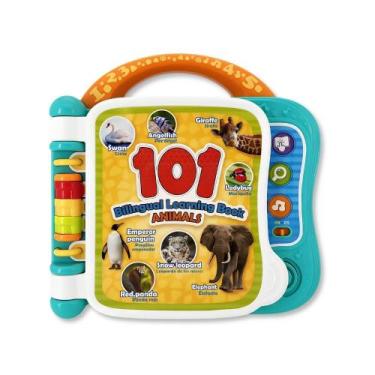 Imagem de Livro aprendendo com 101 animais bilingue com luz e som - winfun