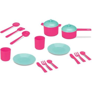 Imagem de Brincando de Casinha Doce Cozinha Almocinho - KIT Completo de Utensíli