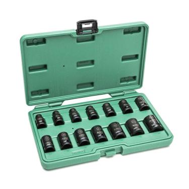 Imagem de Jogo de Soquete Impacto 1/2" 10 a 24mm 14 peças ST34397T Sata
