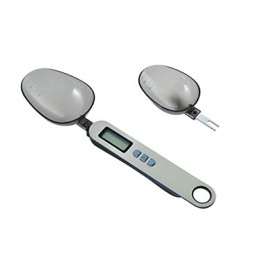 Imagem de Balança de colher, balança digital, balança de alimentos de cozinha, colher medidora de ração para animais de estimação para distribuição de grãos de café, leite, farinha, chá e ração