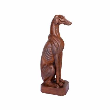 Imagem de Cachorro Galgo Escultura Ferro Fundido Pronto Artes