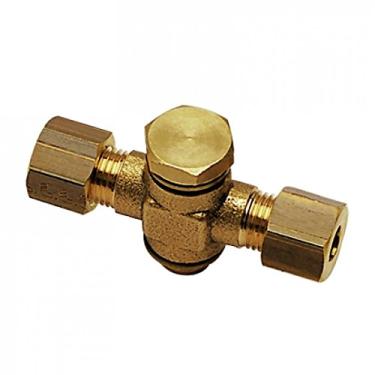 Imagem de Parker Encaixe de compressão 0119 04 10-pk5, latão, rosca macho BSPP rosca dupla banjo com arruela de vedação cativa, G1/8, 4 mm (pacote com 5)