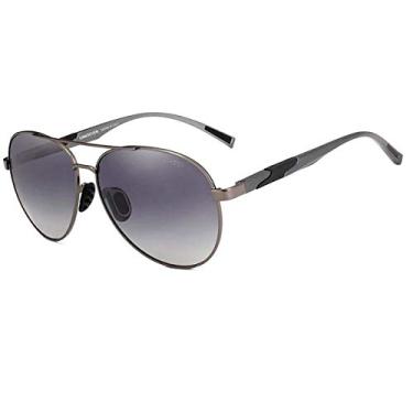 Imagem de Óculos de Sol Masculino Classico Aviador Militar Kingseven Polarizados NF-7228 (C3)