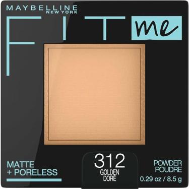 Imagem de Maybelline New York Fit Me Matte + Maquiagem em pó sem poros, dourado, 0,29 onça, pacote com 1