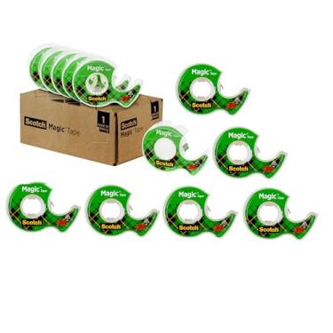 Imagem de Scotch Fita mágica, 1 rolo, inúmeras aplicações, invisível, projetada para reparo, 1,9 x 7,6 cm, distribuída (105)
