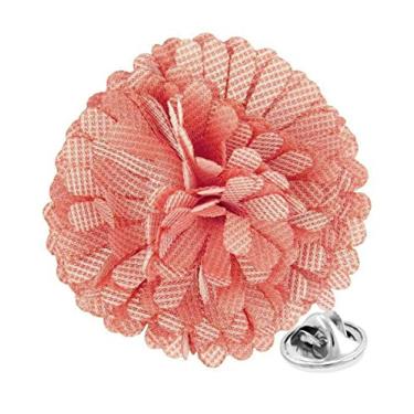 Imagem de Vittorio Vico Alfinete de lapela de flor de cravo formal masculino premium - Boutonniere para homens, broche, 2.5" (6.36CM), Poliéster, Não aplicável