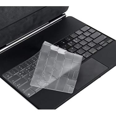 Imagem de CaseBuy Capa de teclado ultrafina para Apple iPad Air 33.0 cm (M2 2024) e M2 iPad Pro 12.9 polegadas versão 2022 2021 2020 com teclado mágico (6ª 5ª 4ª geração), iPad Pro 12.9 acessórios película